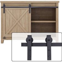 1.2m Mini Schiebetürbeschlag Set für Einzeltüren Schränke, Schiene Mini Schiebetür Hardware Kit für Einzeltür, kleiner Schrank 1.2m Mini Schiebetürbeschlag Set für Einzeltüren Schränke, Schiene Mini Schiebetür Hardware Kit für Einzeltür, kleiner Schrank von JN.SONGS