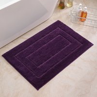 Badematten, Badematte Rutschfester, Mikrofaser Badezimmerteppich Rutschfest Saugfähige - Violett 40x60 von JN.SONGS