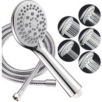Jn.songs - Duschkopf mit 5 Funktionen Duschdüsen, Multifunktions Handbrause Wassersparend, abs Verchromt Spray - 2cm Rohr + Duschkopf Jn.songs - Duschkopf mit 5 Funktionen Duschdüsen, Multifunktions Handbrause Wassersparend, abs Verchromt Spray - 2cm Rohr + Duschkopf von JN.SONGS