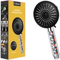 Jn.songs - Duschkopf mit Filter, Hochdruck Handbrause mit 6 Strahlarten, Handbrause Filter mit 3-Lagen-Filtration - 1 von JN.SONGS