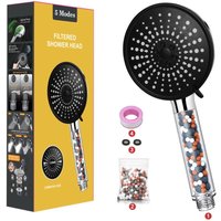 Jn.songs - Duschkopf mit Filter, Hochdruck Handbrause mit 6 Strahlarten, Handbrause Filter mit 3-Lagen-Filtration - 2 von JN.SONGS