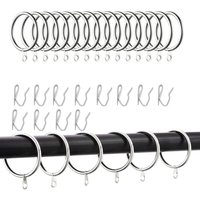 Duschvorhangringe, Metall Vorhangringe, Duschvorhang Ringe für Vorhänge Duschvorhänge - 24 Stück Silber Duschvorhangringe, Metall Vorhangringe, Duschvorhang Ringe für Vorhänge Duschvorhänge - 24 Stück Silber von JN.SONGS