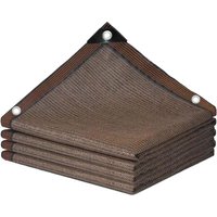 Jn.songs - Garten Schattierungsnetz, Schattennetz mit Ösen für Pergola, Terrasse, Pflanzen, Gewächshaus, Hühnerstall, Dunkelbraun - 6x8m Jn.songs - Garten Schattierungsnetz, Schattennetz mit Ösen für Pergola, Terrasse, Pflanzen, Gewächshaus, Hühnerstall, Dunkelbraun - 6x8m von JN.SONGS