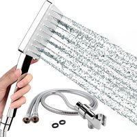 Jn.songs - Hochdruck Duschkopf, Handbrause Duschkopf Gross mit 6 Strahlfunktionen Schwarze - Duschkopf von JN.SONGS