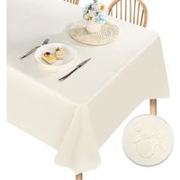 Tischdecke Rechteckig Tischtuch Fleckschutz Tischwäsche Schmutzabweisend Abwischbare Tafeldecke für Küche Beige - 90x90 Tischdecke Rechteckig Tischtuch Fleckschutz Tischwäsche Schmutzabweisend Abwischbare Tafeldecke für Küche Beige - 90x90 von JN.SONGS