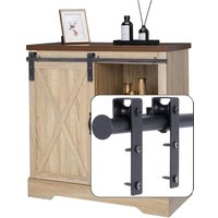 Jn.songs - Mini Schiebetür Hardware Kit Scheunentor Schiebetürsystem für TV-Ständer - 3 FT/0.9 m Einzeltür von JN.SONGS