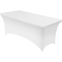 Jn.songs - Tischdecke, Spandex Tabelle Abdeckung für Hochzeitsfeier Messe Bankette Events Weiß - 183x75x75cm Jn.songs - Tischdecke, Spandex Tabelle Abdeckung für Hochzeitsfeier Messe Bankette Events Weiß - 183x75x75cm von JN.SONGS