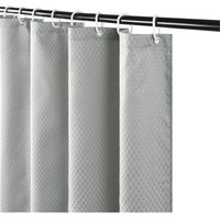 Jn.songs - Wasserdichter Schimmelfester Duschvorhang, Duschvorhänge mit Duschvorhanghaken Hellgrau - 180x200cm von JN.SONGS