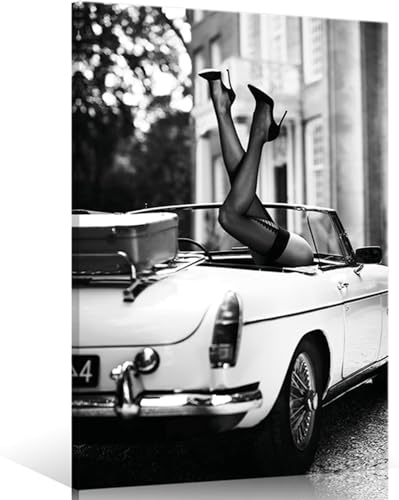 JNAOZI Feminist Poster Trendy Girl Fashion Home Wanddekoration Leinwand Wandkunst Schwarz und Weiß Foto - Ohne Rahmen (Poster-02,50x70cm*1Pcs) von JNAOZI