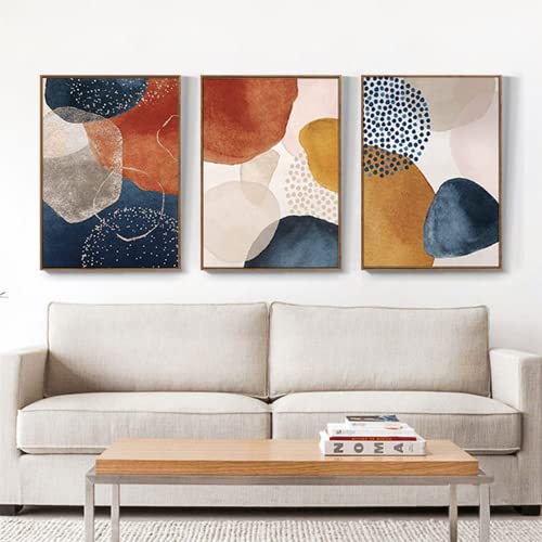 JNAOZI Set of 3 Canvas Posters Modern Abstract Geometric Pictures,Wall Picture Print Pictures Art Poster Living Room Decoration Without Frame (40 x 60cm*3)… von JNAOZI