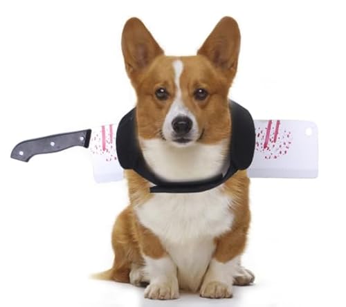 Lustiges Hunde-Halloween-Kostüm mit realistischem Messer und Hammer – Blutfleckiges Cosplay-Outfit, gruseliges Haustier-Outfit für Katzen und Hunde, verstellbar, gruseliger Haustieranzug für Partys Lustiges Hunde-Halloween-Kostüm mit realistischem Messer und Hammer – Blutfleckiges Cosplay-Outfit, gruseliges Haustier-Outfit für Katzen und Hunde, verstellbar, gruseliger Haustieranzug für Partys von JNGUOSICN