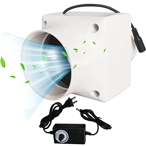 JNHGSHUAISDF Ventilator Wandmontierter Abluftventilator, 3 Zoll 12 V 7 W weißer Inline-Kanal-Abluftventilator von JNHGSHUAISDF