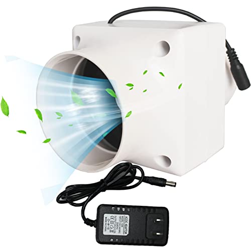 JNHGSHUAISDF Ventilator Wandmontierter Abluftventilator, 3 Zoll 12 V 7 W weißer Inline-Kanal-Abluftventilator von JNHGSHUAISDF