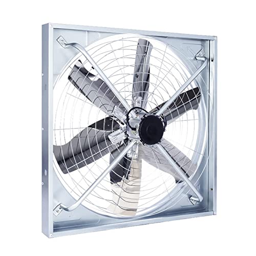 JNHGSHUAISDF Ventilator Wandmontierter Abluftventilator, Lüftungsventilator, Industrieller Abluftventilator, Metallspiegel, Edelstahlflügel, Mehrere Größen von JNHGSHUAISDF
