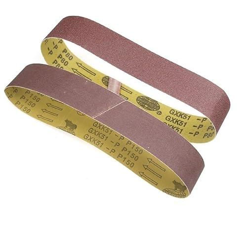 Sandpapier Schleifbänder, Sandstrahlwerkzeuge, 2 Stück Schleifband 1220 x 50 mm Schleifband for Polieren von Holz und Weichmetall(600) von JNHGSHUAISDF