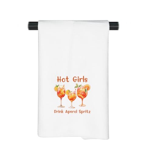 JNIAP Aperol Spritz Cocktail-Liebhaber, Geschenk, Heißes Mädchen, Getränk, Aperol-Spritz, Küchentuch, Bar-Dekoration (Drink Aperol S Handtuch) von JNIAP