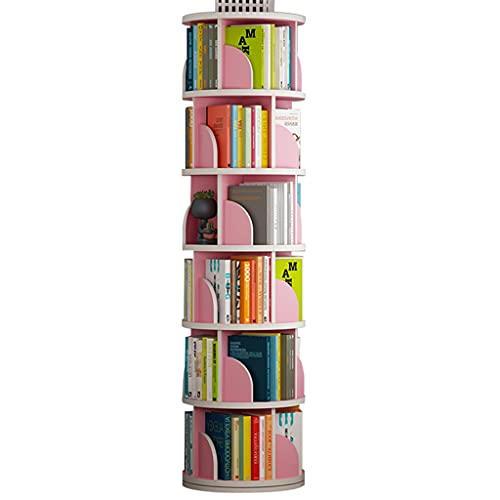 JNIUGD Bücherregale Um 360° drehbares Bücherregal, Verstellbarer runder Bürotisch, Kinderboden, das Interesse der Kinder am Lesen fördern von JNIUGD