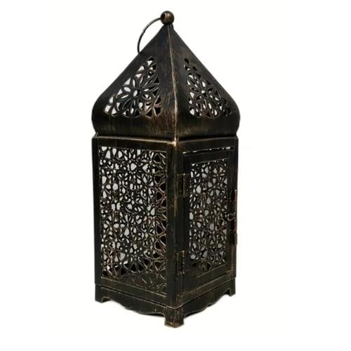 JNJOOD 1 Stück Windlichter Aus Metall im Vintage-Stil, Laterne, Kerzenhalter, Tischdekoration, Zubehör, Ohne Kerze ZTFD-48S JNJOOD 1 Stück Windlichter Aus Metall im Vintage-Stil, Laterne, Kerzenhalter, Tischdekoration, Zubehör, Ohne Kerze ZTFD-48S von JNJOOD