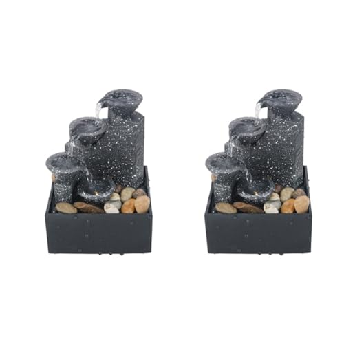 JNJOOD 2 Stück Tischdekoration Wasserfall Entspannung Meditation Tisch Landschaft Ornamente Einfach zu bedienen JNJOOD 2 Stück Tischdekoration Wasserfall Entspannung Meditation Tisch Landschaft Ornamente Einfach zu bedienen von JNJOOD