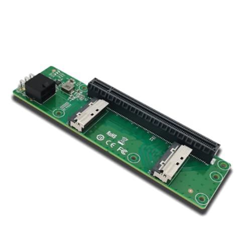 JNJOOD 2 x MCIO X8 A PCIe5.0 X16 Slot Riser XIC 0516PE von JNJOOD