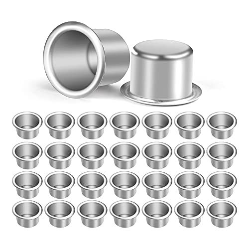 JNJOOD 20 Stück kleine Kerzenhalter aus Metall, Teelichter, Tischkerzen mit Einsätzen, Kerzenhalter für Kerzen '' von JNJOOD