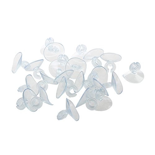 JNJOOD 24 Stück Saugnapf transparent mit PVC Clip für Aquariumschlauch JNJOOD 24 Stück Saugnapf transparent mit PVC Clip für Aquariumschlauch von JNJOOD