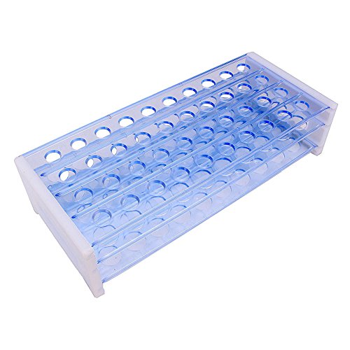 JNJOOD 3-Lagiger Labor-Reagenzglashalter Aus Kunststoff für 18-Mm-Standrohre mit 40 LöChern von JNJOOD