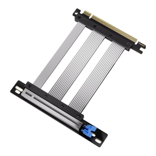 JNJOOD 5.0 PCIE X16 Riser für Grafikkarte PCI-e X16 5.0 GPU-Erweiterung PCI Riser abgeschirmter Extender für ATX/ITX 180 Grad B von JNJOOD