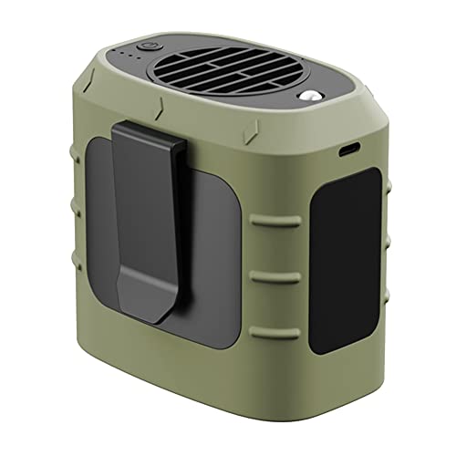 JNJOOD 8000mAh Lebenslange hängende Ventilator Mini Tragbarer Ventilator Blätter UBS Notladung Hängen Hals Fan Fan Militärgrün von JNJOOD