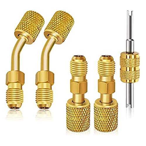 JNJOOD Adapter-Set Mini Split R410A Adaptersatz R410A drehbare Adapter R410A Vakuumpumpe Hvac für Klimaanlage Mini Split System HVAC von JNJOOD