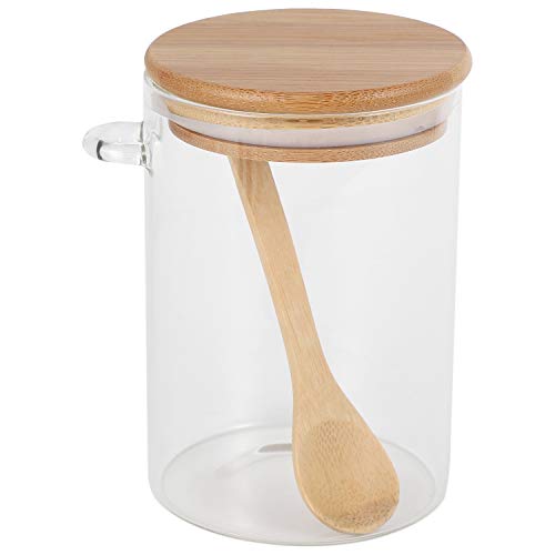 JNJOOD Aufbewahrungsbox aus versiegeltem Glas Behälter Deckel und Löffel für losen Tee Kaffee Bean Preservation von JNJOOD