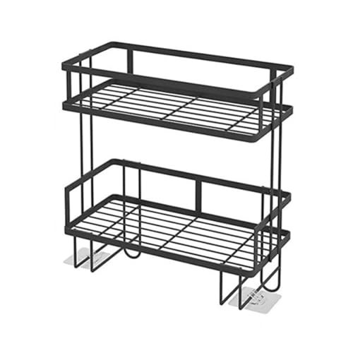 JNJOOD Badezimmer-Accessoires, Badezimmer-Organizer und Aufbewahrung, 2-Stöckige Aufbewahrung über der Toilette, Schwarz, Langlebig, Einfache Installation JNJOOD Badezimmer-Accessoires, Badezimmer-Organizer und Aufbewahrung, 2-Stöckige Aufbewahrung über der Toilette, Schwarz, Langlebig, Einfache Installation von JNJOOD