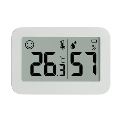 JNJOOD Elektronisches Mini-Thermometer und Hygrometer Kinderthermometer für den Innenbereich, Kühlschrankthermometer mit Smile Face Display JNJOOD Elektronisches Mini-Thermometer und Hygrometer Kinderthermometer für den Innenbereich, Kühlschrankthermometer mit Smile Face Display von JNJOOD