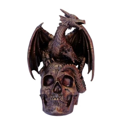 JNJOOD Fliegender Drachen Schädel Statue Statuen Figuren Halloween Ornamente Cool Apartment Nachttisch Dekoration Skulptur JNJOOD Fliegender Drachen Schädel Statue Statuen Figuren Halloween Ornamente Cool Apartment Nachttisch Dekoration Skulptur von JNJOOD
