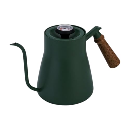 JNJOOD Handkaffeekessel Mit Holzgriff Handkaffeekocher Schmaler Mund Kaffee Wasserkocher Tropfen Kaffee Wasserkocher Hand D von JNJOOD