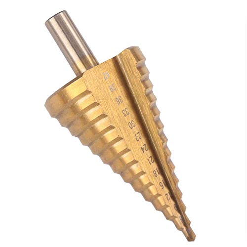 JNJOOD Kegelförmiger Spiralbohrer HSS - 4-42 Mm 14 Größen Schneidewerkzeug mit rundem Schaft Hochgeschwindigkeitsstahl JNJOOD Kegelförmiger Spiralbohrer HSS - 4-42 Mm 14 Größen Schneidewerkzeug mit rundem Schaft Hochgeschwindigkeitsstahl von JNJOOD