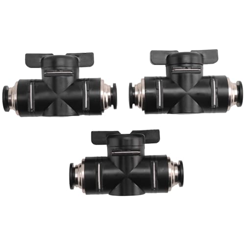 JNJOOD Kugelhahn mit Push Connect Ventil 10 mm Luftdurchflussregelventil 10 mm Schlaucharmaturen mit Schnellverbindungsventil, 3er Pack Langlebig JNJOOD Kugelhahn mit Push Connect Ventil 10 mm Luftdurchflussregelventil 10 mm Schlaucharmaturen mit Schnellverbindungsventil, 3er Pack Langlebig von JNJOOD
