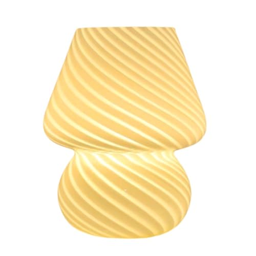 JNJOOD LED Schreibtischlampe Glas Tischlampe In Form einer Nachttischlampe Für Schlafzimmer Schreibtisch Tischlampe Dekoration C von JNJOOD