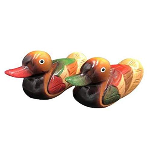 JNJOOD Mandarinen-Ente aus Holz Modell Decor 2 Stück Hochzeit handgefertigt Nachttisch Ornament Kreative Ente Mandarine Figur JNJOOD Mandarinen-Ente aus Holz Modell Decor 2 Stück Hochzeit handgefertigt Nachttisch Ornament Kreative Ente Mandarine Figur von JNJOOD