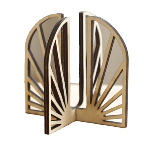 JNJOOD Massivholzhohles Reproduktionsrohr Pflanze Regal Holz Schreibtisch Tisch Home Decoration C von JNJOOD