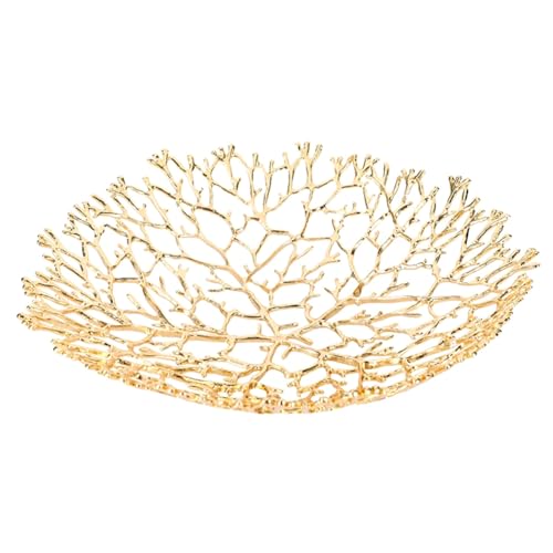 JNJOOD Metall Obsthalter Ornamente Home Couchtisch Esstisch Obstkorb Zimmer Modell Hotel Weiche Montage Einfach zu bedienen 25X25X5.5c von JNJOOD