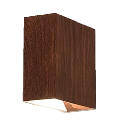 JNJOOD Nachttischlampe Holzmaserung Wandleuchte Korridor Lampe Flur Eingangslampe Atmosphäre Wandleuchte B von JNJOOD