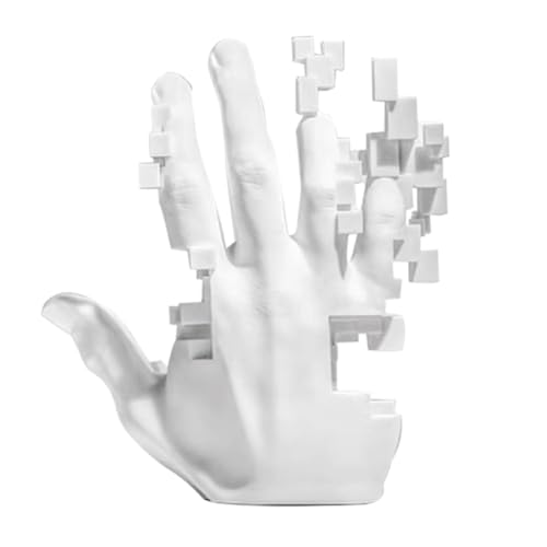 JNJOOD Palm Ornamente Ornamente Mosaik Skulpturen Handmodell Abstrakte Harzfigur Home Desktop Mode Studio OfficeStatue B Langlebig Einfach zu bedienen von JNJOOD