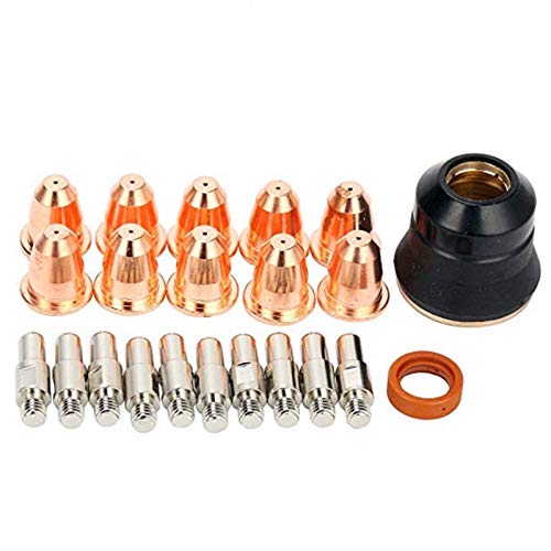 JNJOOD Plasmaelektrode PR0110 Spitze 0,8 PD0116-08 Schildschale PC0116 Diffusor PE0106 Verbrauchsmaterialien für Taschenlampe S45 von JNJOOD