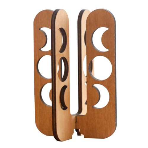 JNJOOD Röhrenpflanze Hohlholzhohl Reproduktion Pflanzenregal Holz Schreibtisch Tisch Home Decoration A von JNJOOD