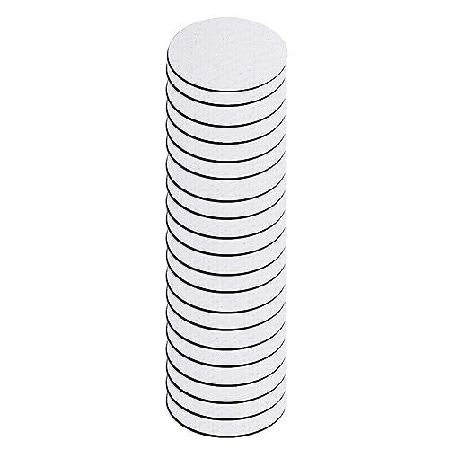 JNJOOD Runde Sublimation Blank Cup Mat Sublimation Runde Heat Transfer Cup Mat 3,5 Zoll 20 Pack von JNJOOD