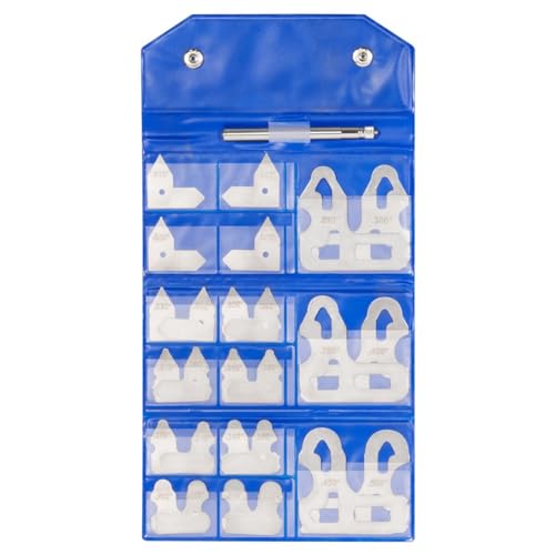 JNJOOD Set mit 26 Radiusgrößen mit Werten zwischen 0,010 und 0,500 Zoll, komplett mit Halterung. Werkzeug-Set zur Messung der Speichen 3602-5025. JNJOOD Set mit 26 Radiusgrößen mit Werten zwischen 0,010 und 0,500 Zoll, komplett mit Halterung. Werkzeug-Set zur Messung der Speichen 3602-5025. von JNJOOD