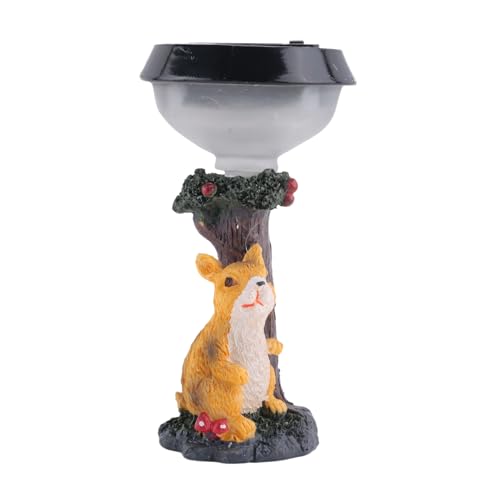 JNJOOD Solar-LED-Licht Kaninchenfigur Gartenlampe für den Außenbereich Rasenlampe künstlerische Ornamente Elfe Tier Dekorative Lampe Einfach zu bedienen von JNJOOD