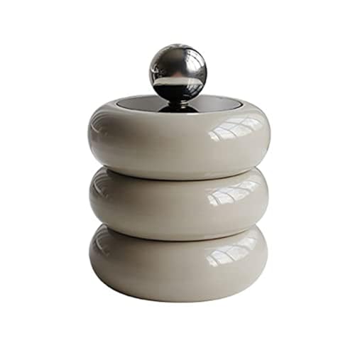 JNJOOD Spender Qtip Halter Halter Harz Wattestäbchen Spender Badezimmer Tisch Dosen Nordic Style Durable Bad Container B von JNJOOD