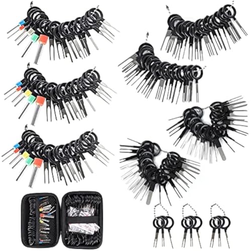 JNJOOD Terminal Removal Tool Kit Drahtkabel-Entfernungs-Werkzeug Drahtsteckverbinderstift-Entfernungswerkzeug-Kit Stift-Extraktorwerkzeuge für Auto-Auto von JNJOOD